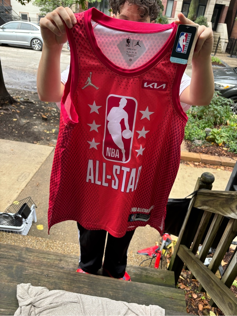 NBA All-Star Red Mesh Jersey - Jordan x Kia